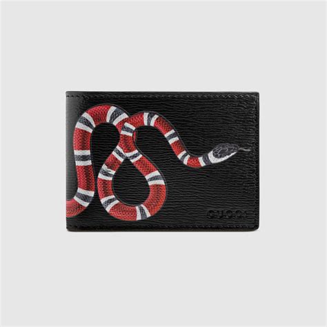 gucci wallet snake print|Gucci wallet snake price.